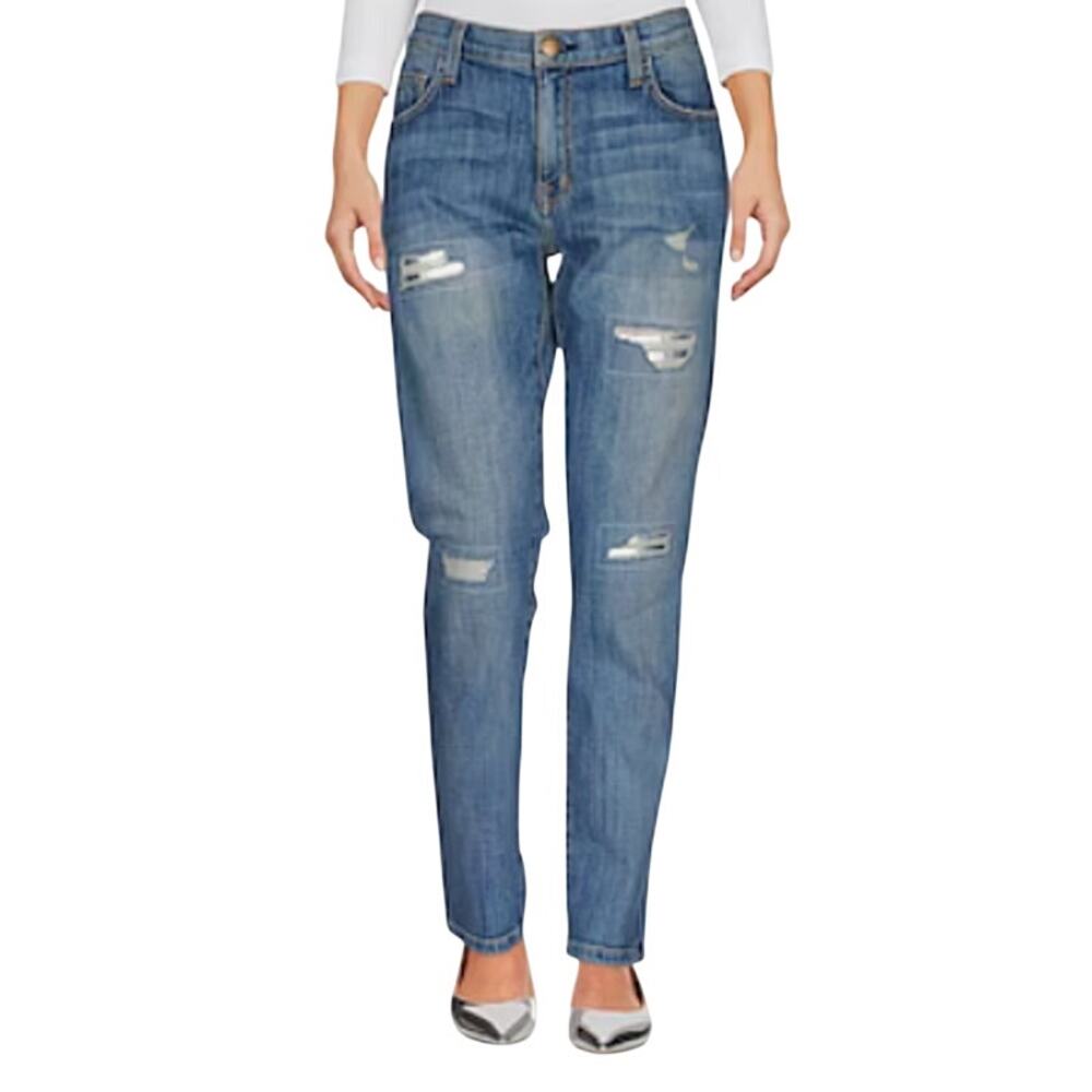 Current/Elliott Blue Boyfriend Jeans